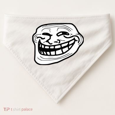 Troll Face Meme Funny Dank Meme Troll Face USA-Made Doggie Bandana