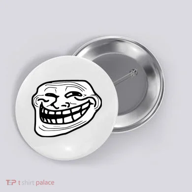 Troll Face Meme Funny Dank Meme Troll Face Button
