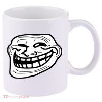 Troll Face Meme Funny Dank Meme Troll Face 11oz C Handle Ceramic Mug thumb 0