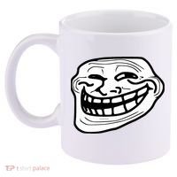 Troll Face Meme Funny Dank Meme Troll Face 11oz C Handle Ceramic Mug thumb 2