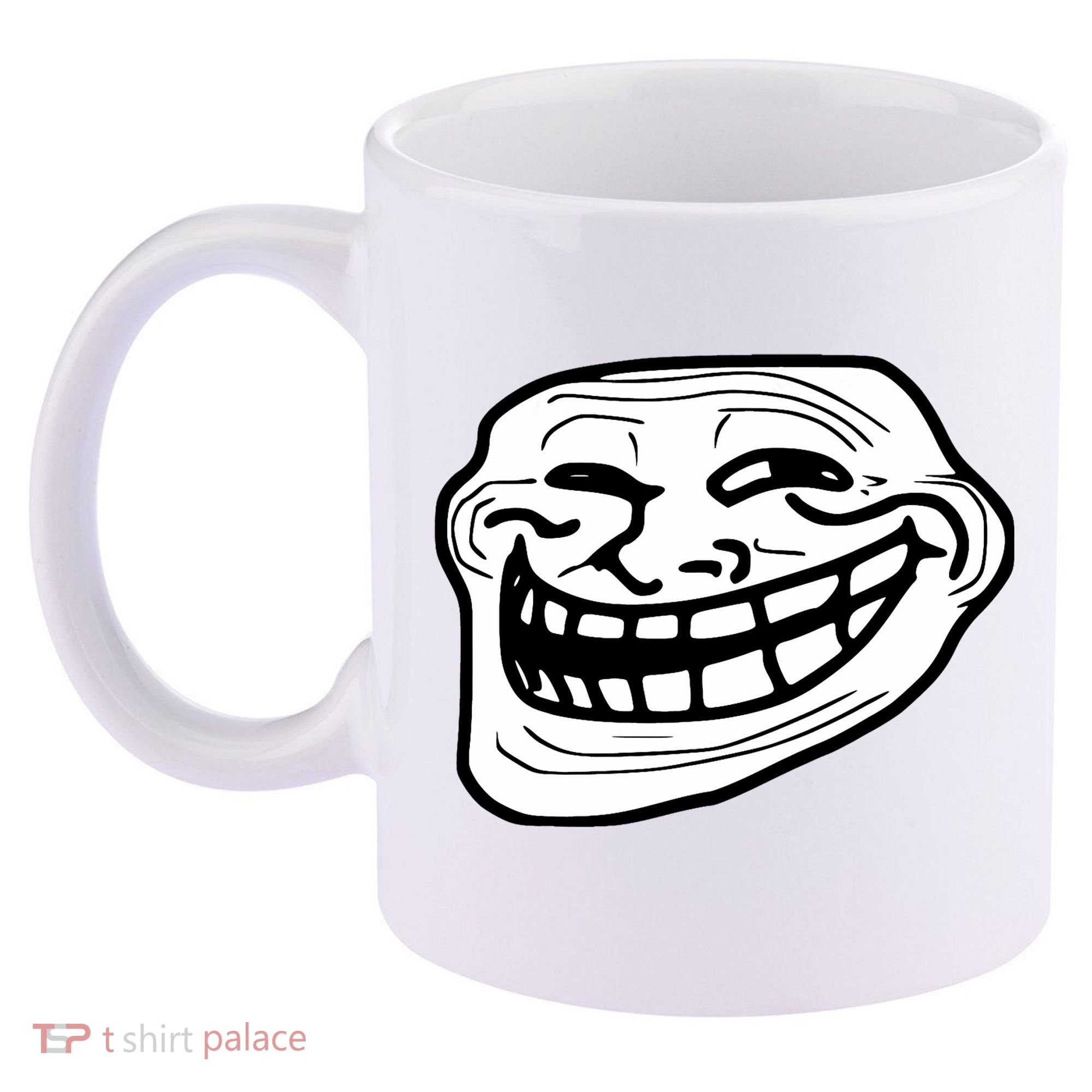 Troll Face Meme Funny Dank Meme Troll Face 11oz C Handle Ceramic Mug