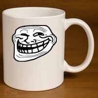Troll Face Meme Funny Dank Meme Troll Face 11oz C Handle Ceramic Mug thumb 3