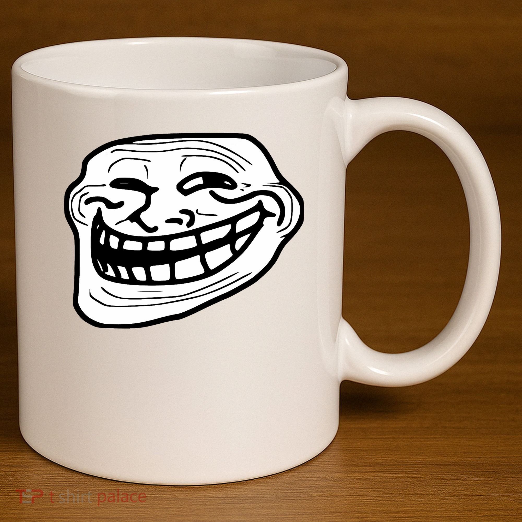 Troll Face Meme Funny Dank Meme Troll Face 11oz C Handle Ceramic Mug