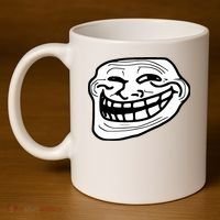 Troll Face Meme Funny Dank Meme Troll Face 11oz C Handle Ceramic Mug thumb 4