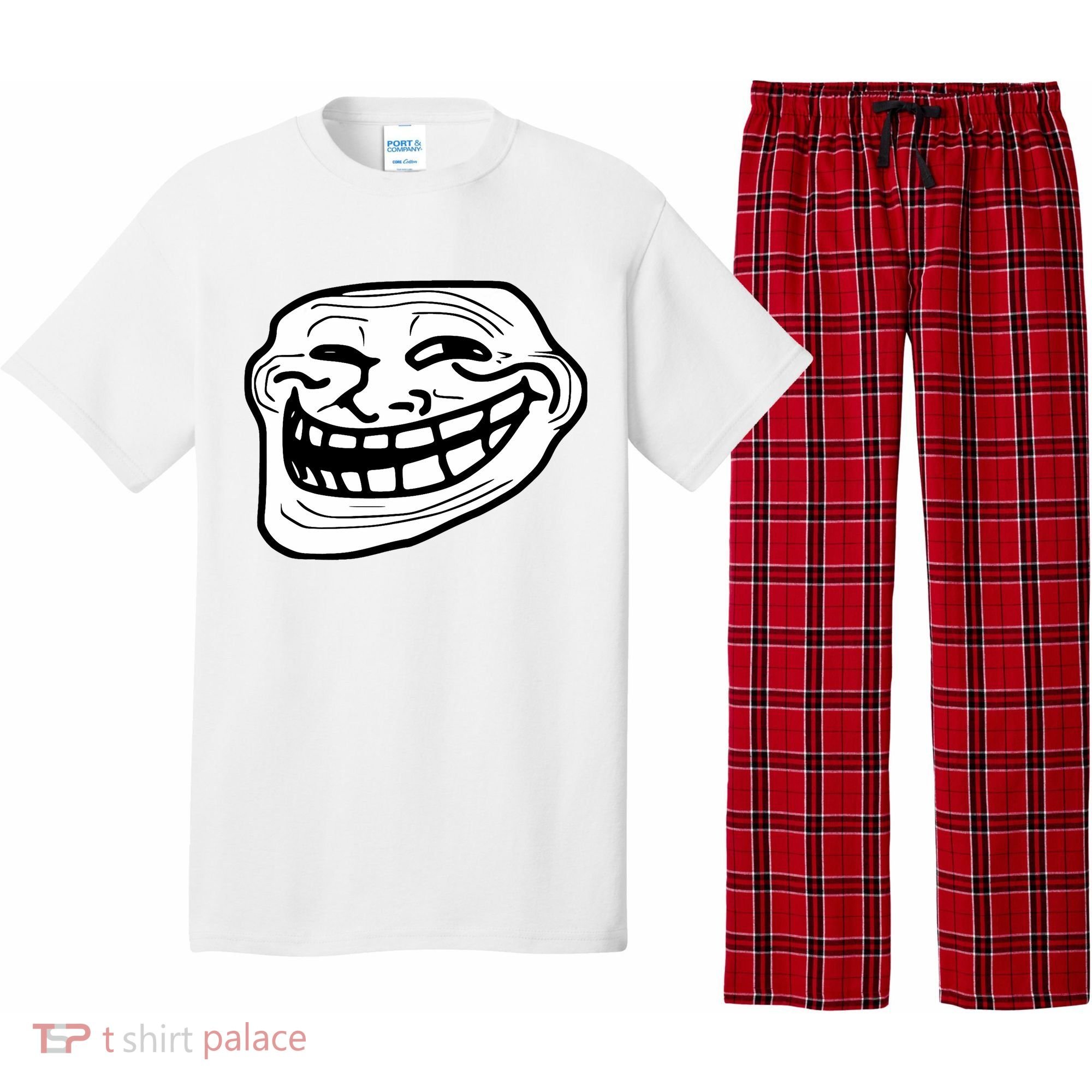 Troll Face Meme Funny Dank Meme Troll Face Pajama Set