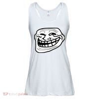 Troll Face Meme Funny Dank Meme Troll Face Ladies Essential Flowy Tank thumb 0