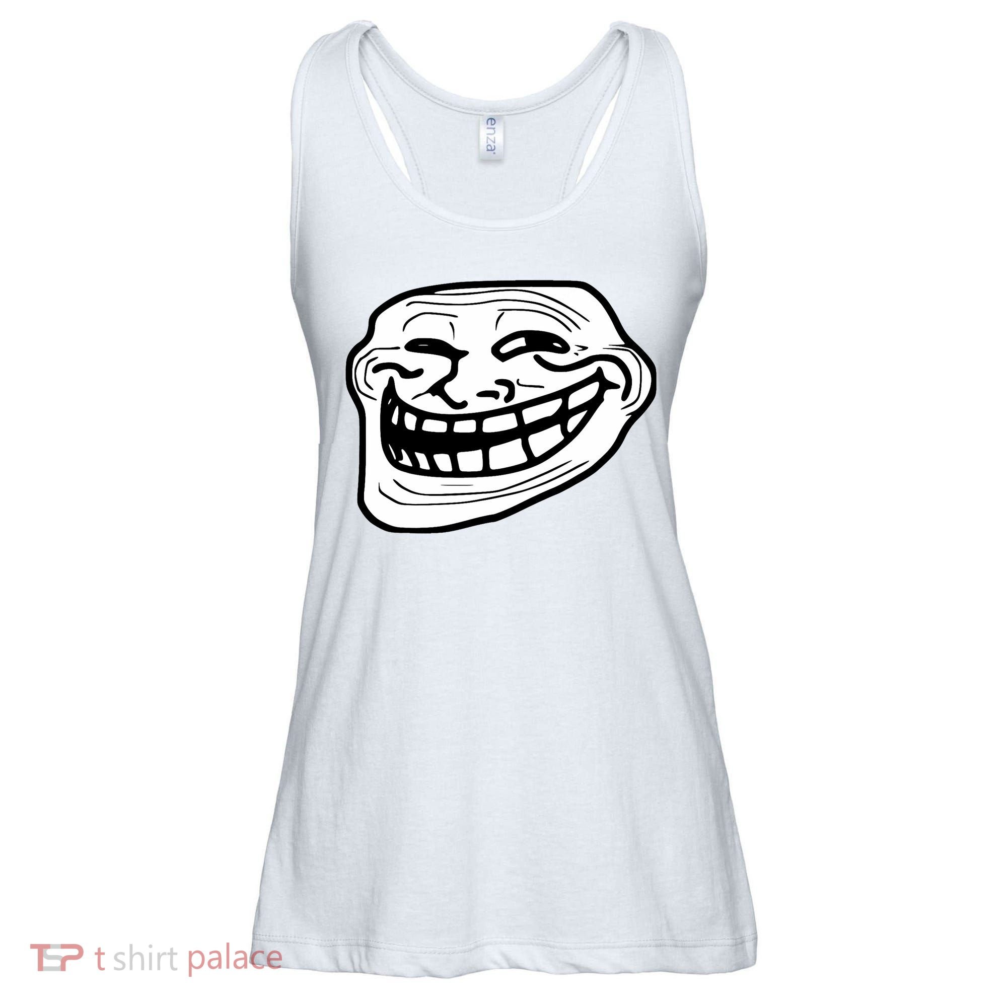 Troll Face Meme Funny Dank Meme Troll Face Ladies Essential Flowy Tank
