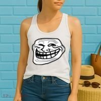 Troll Face Meme Funny Dank Meme Troll Face Women's Tank Top thumb 2