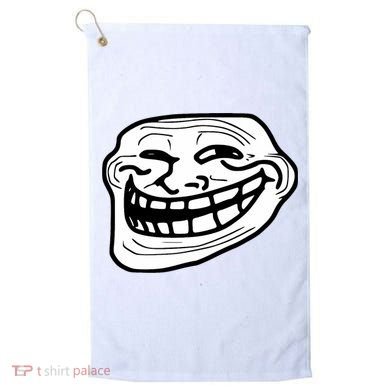 Troll Face Meme Funny Dank Meme Troll Face Golf Towel