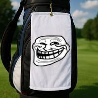 Troll Face Meme Funny Dank Meme Troll Face Golf Towel thumb 2