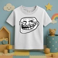 Troll Face Meme Funny Dank Meme Troll Face Toddler T-Shirt thumb 3