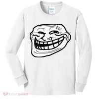 Troll Face Meme Funny Dank Meme Troll Face Kids Long Sleeve Shirt thumb 0