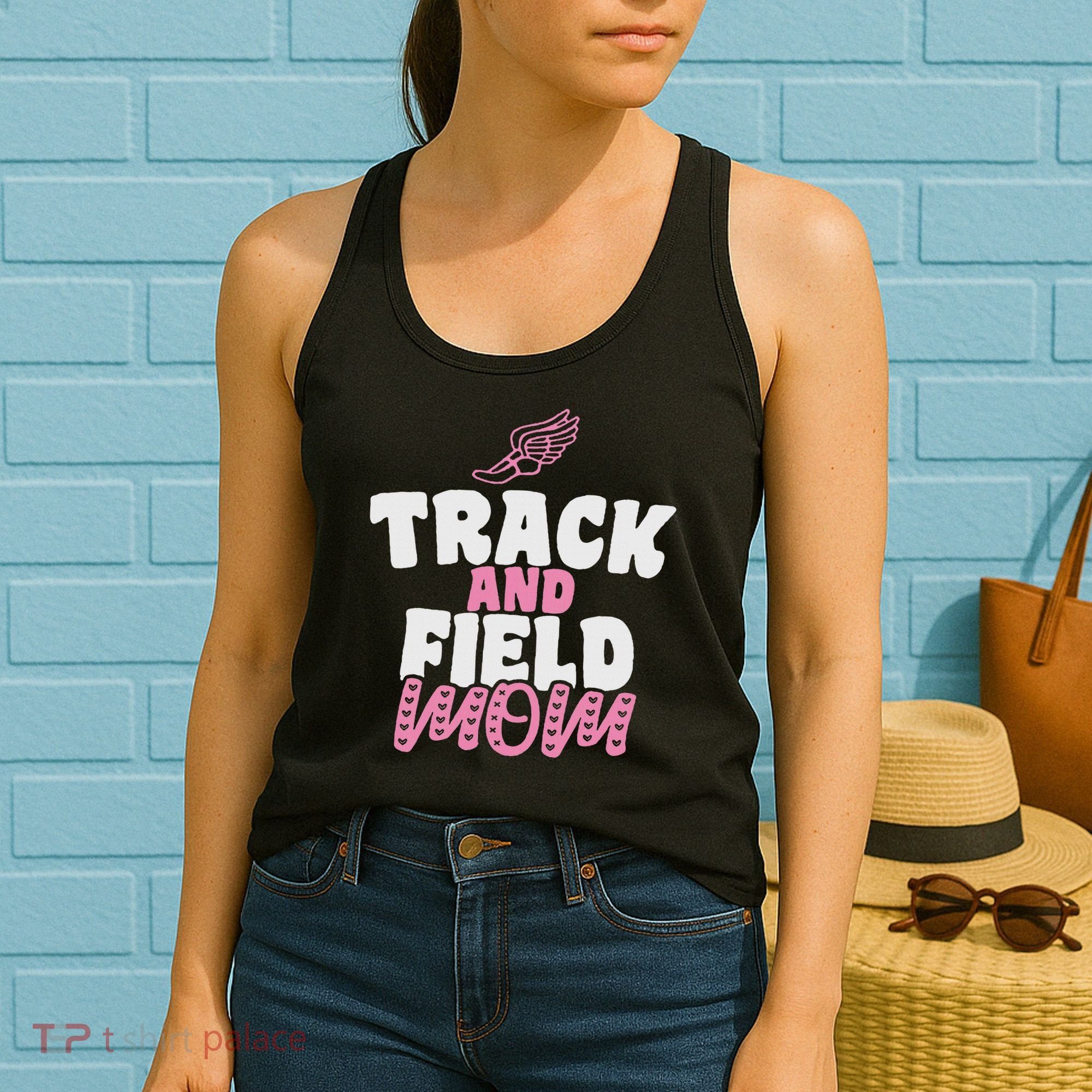 Track & Field Mom Sports Running Proud Mother's Day Women's Tank Top