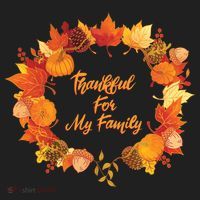 Thankful For My Family Holiday Wreath Thanksgiving Fall Gift Hat thumb 2