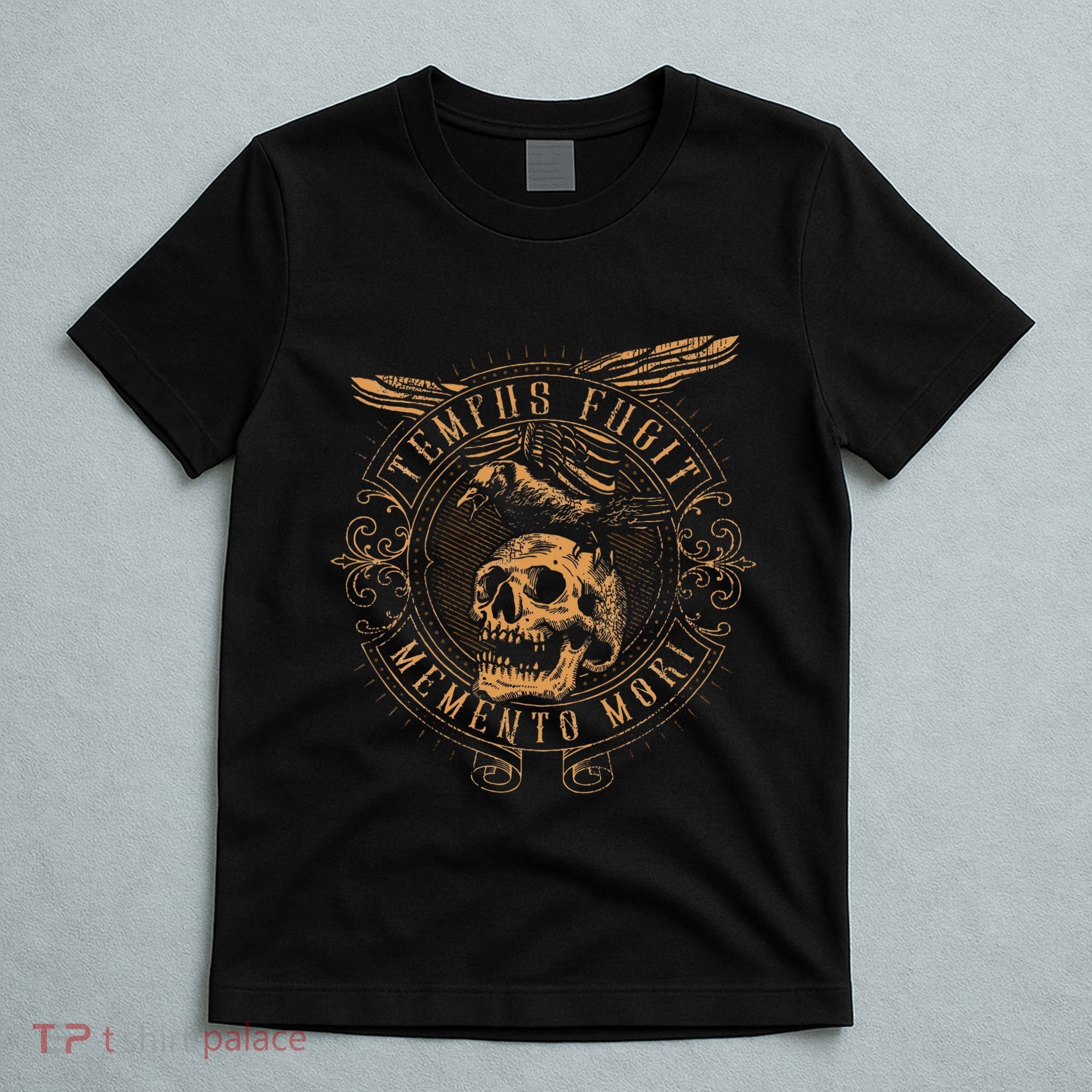 Tempus Fugit Memento Mori Latin Phrase T-Shirt