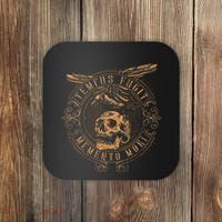 Tempus Fugit Memento Mori Latin Phrase Coaster thumb 0