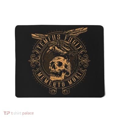 Tempus Fugit Memento Mori Latin Phrase Mousepad