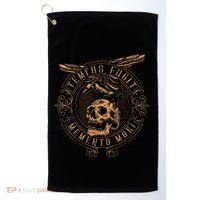 Tempus Fugit Memento Mori Latin Phrase Golf Towel thumb 0