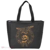 Tempus Fugit Memento Mori Latin Phrase Tote Bag thumb 0