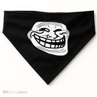 Troll Face Meme Funny Dank Meme Troll Face USA-Made Doggie Bandana thumb 0