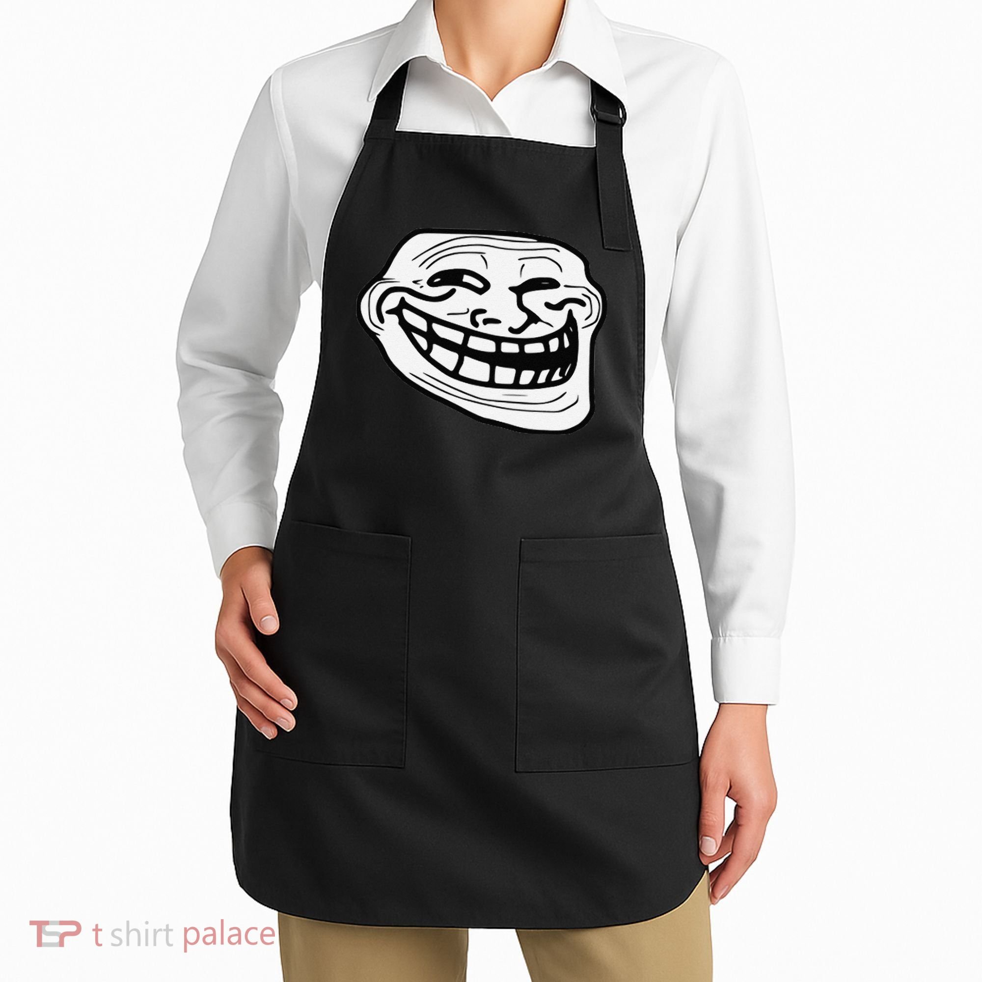 Troll Face Meme Funny Dank Meme Troll Face Apron
