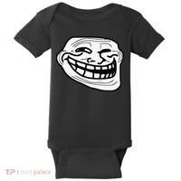 Troll Face Meme Funny Dank Meme Troll Face Baby Bodysuit thumb 0