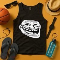 Troll Face Meme Funny Dank Meme Troll Face Tank Top thumb 4