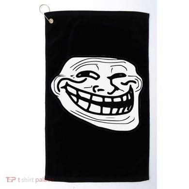 Troll Face Meme Funny Dank Meme Troll Face Golf Towel