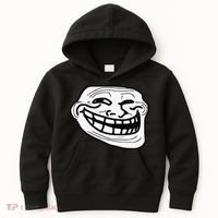 Troll Face Meme Funny Dank Meme Troll Face Kids Hoodie thumb 0