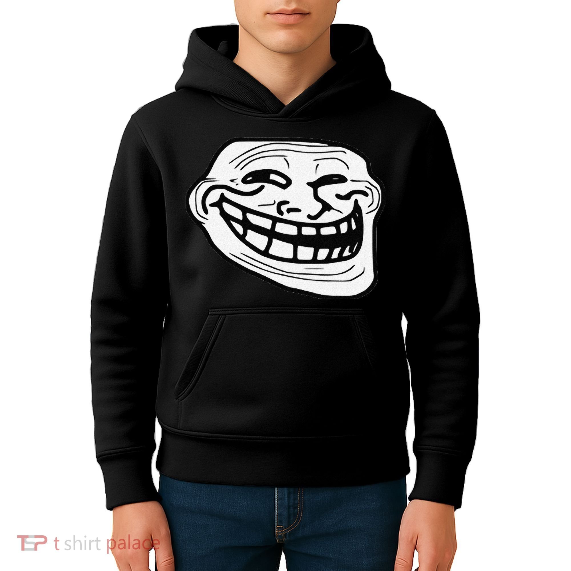 Troll Face Meme Funny Dank Meme Troll Face Kids Hoodie
