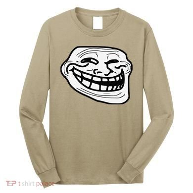 Troll Face Meme Funny Dank Meme Troll Face Long Sleeve Shirt