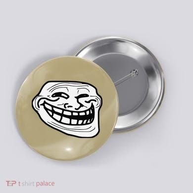 Troll Face Meme Funny Dank Meme Troll Face Button