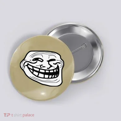 Troll Face Meme Funny Dank Meme Troll Face Button