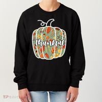 Thankful Fall Nature Pumpkin Women's Sweatshirt thumb 0