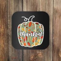 Thankful Fall Nature Pumpkin Coaster thumb 0