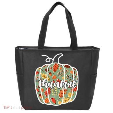 Thankful Fall Nature Pumpkin Tote Bag