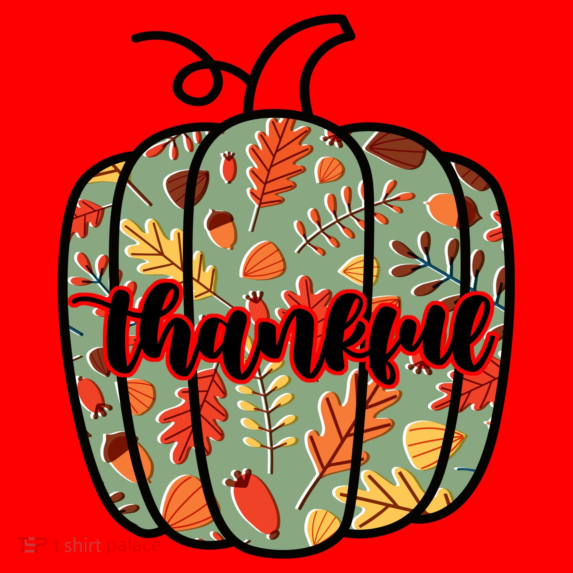 Thankful Fall Nature Pumpkin Santa Hat