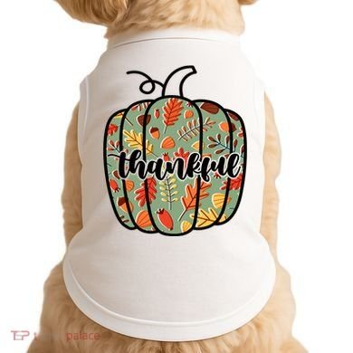 Thankful Fall Nature Pumpkin Doggie Tank