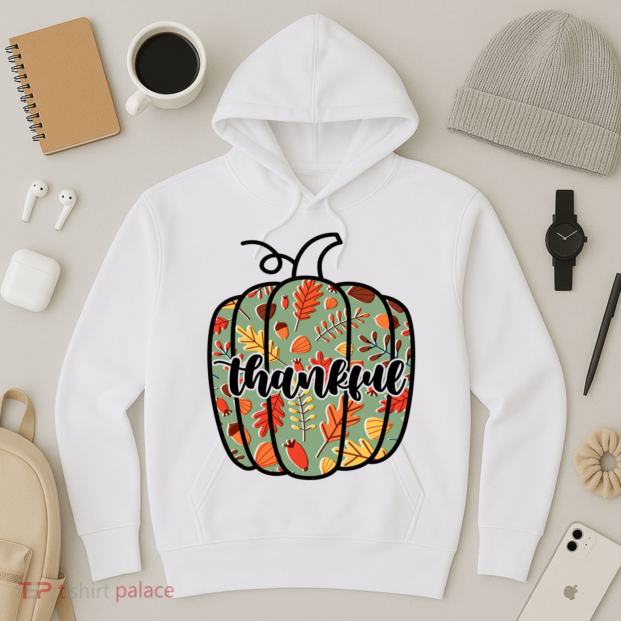 Thankful Fall Nature Pumpkin Hoodie