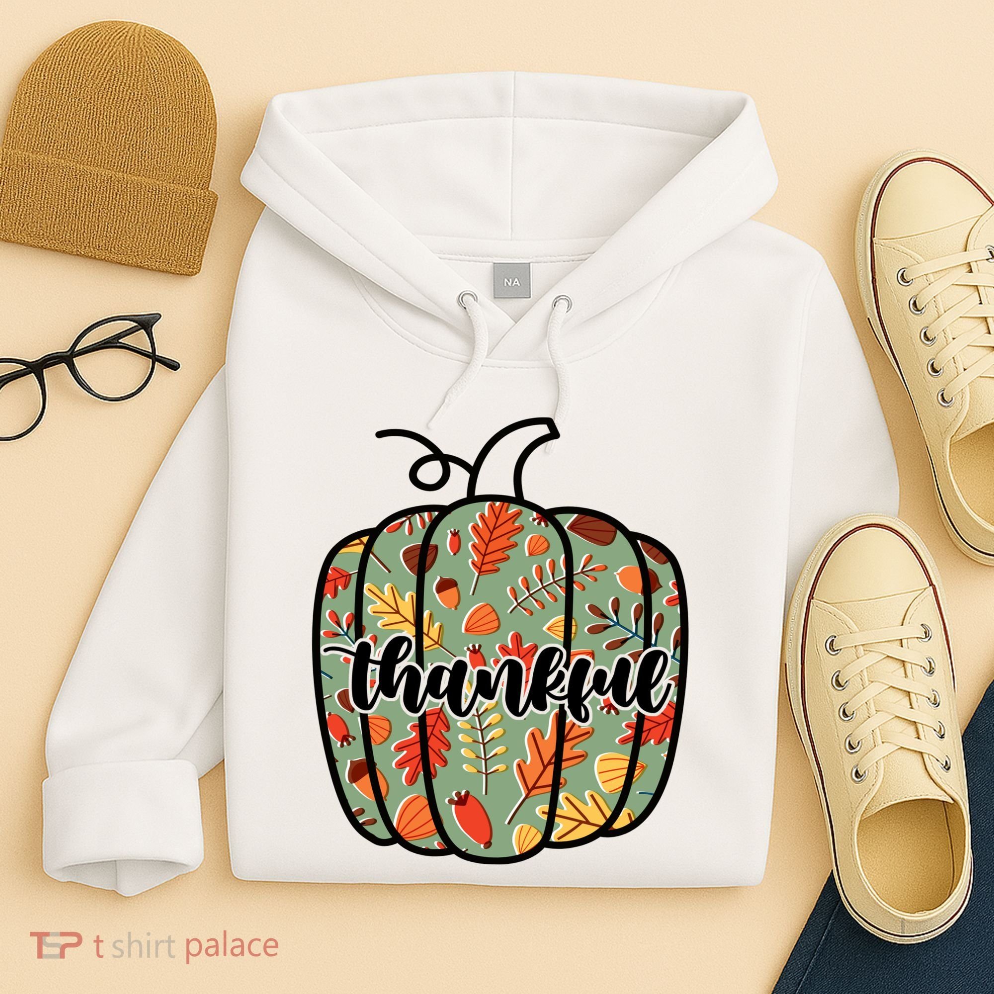 Thankful Fall Nature Pumpkin Hoodie