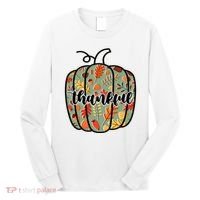 Thankful Fall Nature Pumpkin Long Sleeve Shirt thumb 0