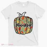 Thankful Fall Nature Pumpkin T-Shirt thumb 0