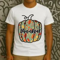 Thankful Fall Nature Pumpkin T-Shirt thumb 3