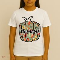 Thankful Fall Nature Pumpkin T-Shirt thumb 4