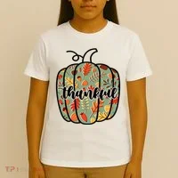 Thankful Fall Nature Pumpkin T-Shirt thumb 4