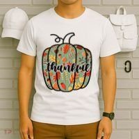 Thankful Fall Nature Pumpkin T-Shirt thumb 6