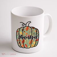 Thankful Fall Nature Pumpkin Coffee Mug thumb 1