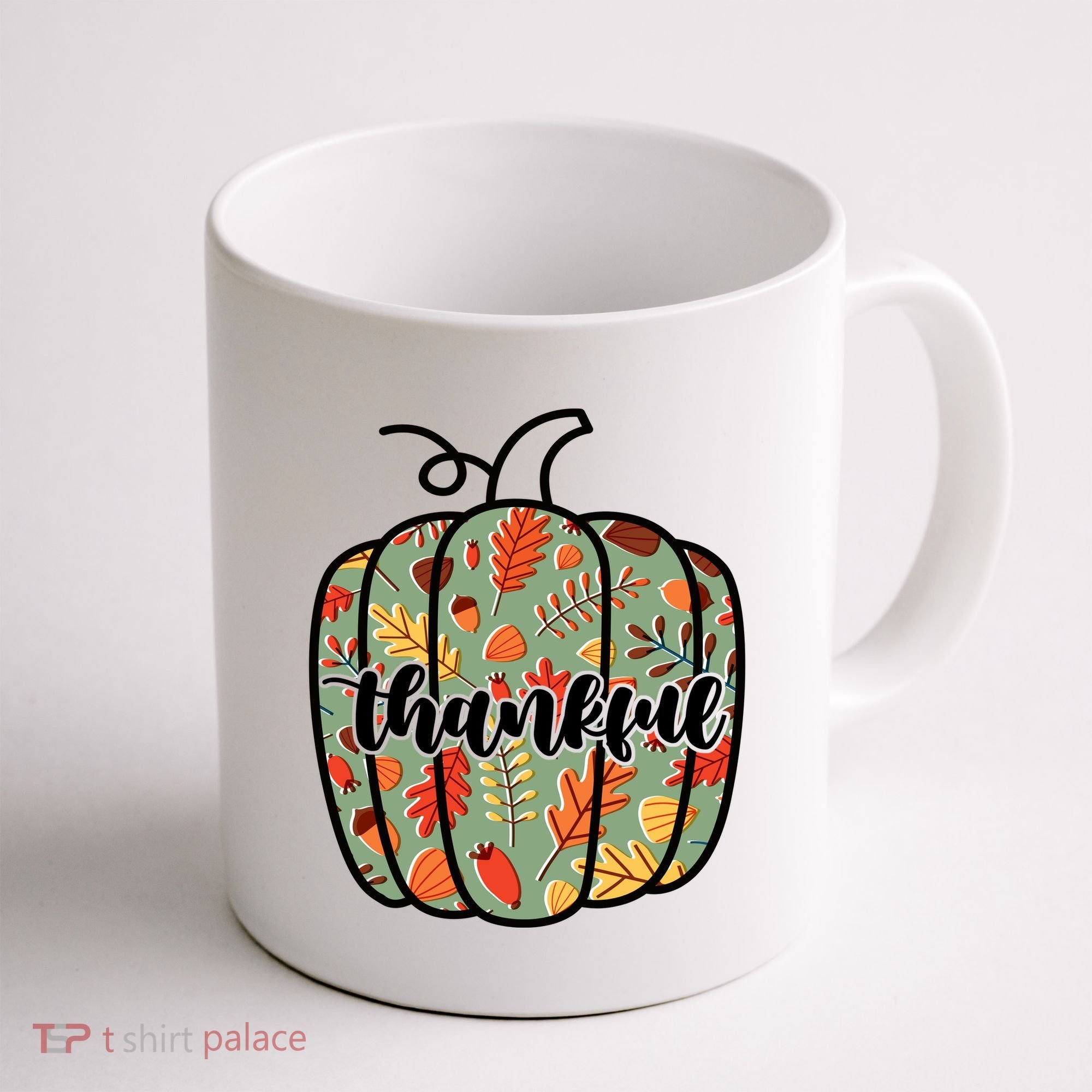 Thankful Fall Nature Pumpkin Coffee Mug