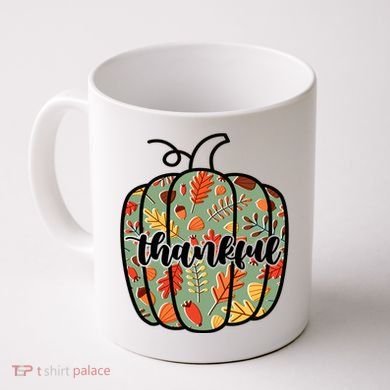 Thankful Fall Nature Pumpkin Coffee Mug