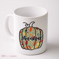 Thankful Fall Nature Pumpkin Coffee Mug thumb 0